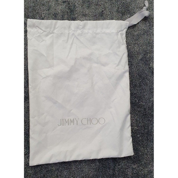 Authentic Jimmy Choo Dust Bag White Storage Drawstring Cover 10" X 14 - Picture 2 of 5
